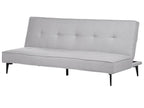 Sofa Bed ESSVIK Fabric Light Grey 3 Seater