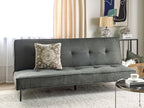 Sofa Bed ESSVIK Fabric Dark Grey 3 Seater