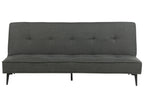 Sofa Bed ESSVIK Fabric Dark Grey 3 Seater