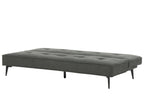 Sofa Bed ESSVIK Fabric Dark Grey 3 Seater