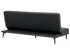 Sofa Bed ESSVIK Fabric Dark Grey 3 Seater