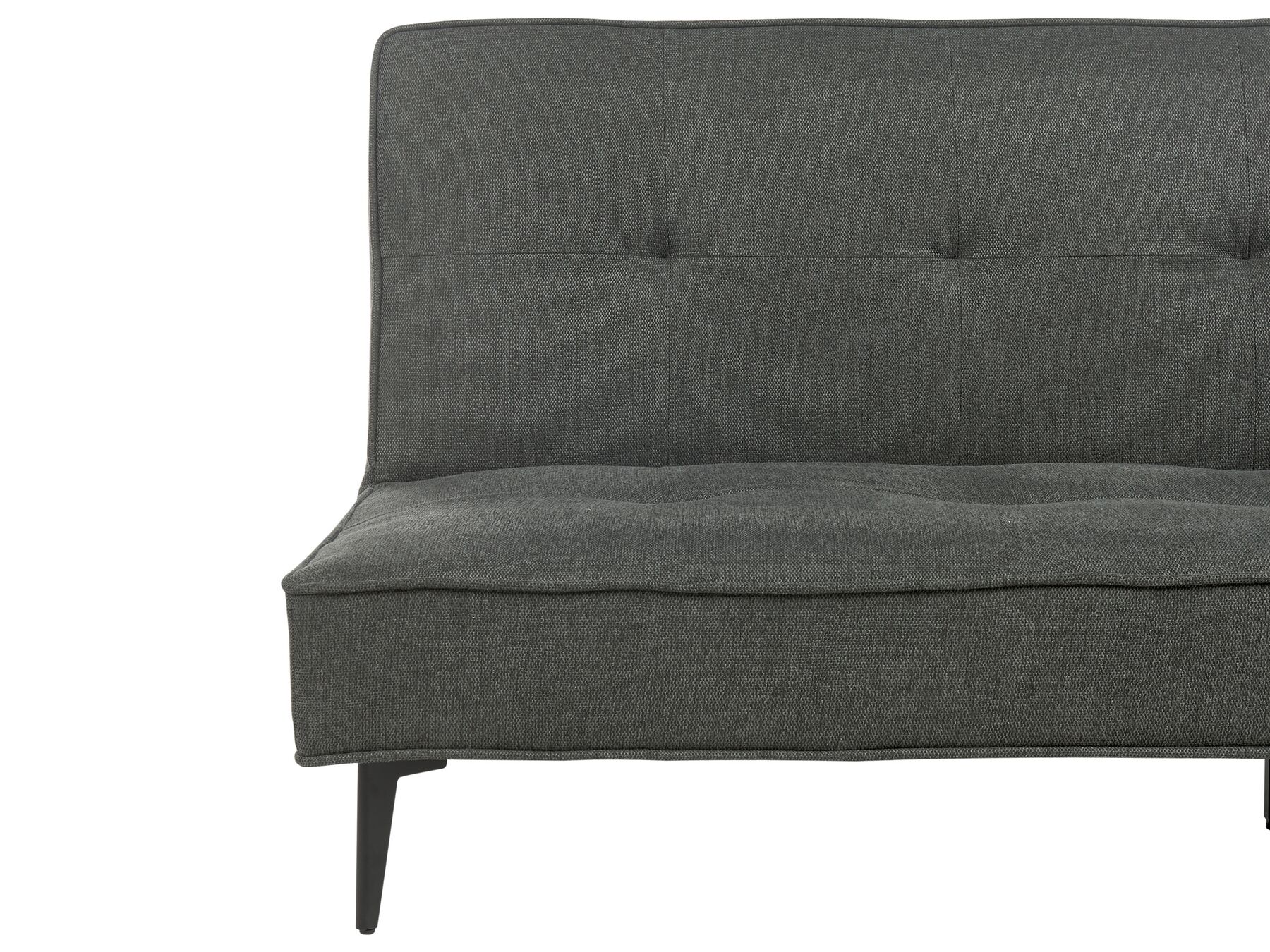 Sofa Bed ESSVIK Fabric Dark Grey 3 Seater