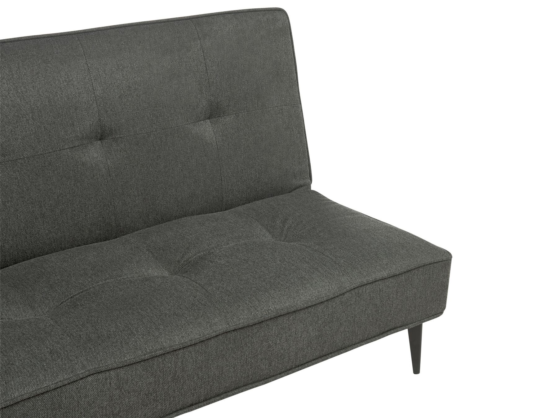 Sofa Bed ESSVIK Fabric Dark Grey 3 Seater