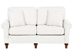 2 Seater Fabric Sofa White GINNERUP