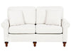 2 Seater Fabric Sofa White