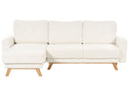 Corner Sofa Bed SIRO Boucle Off-White with Storage 3 Seater Right Hand