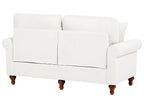 2 Seater Fabric Sofa White GINNERUP