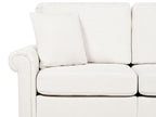 2 Seater Fabric Sofa White GINNERUP