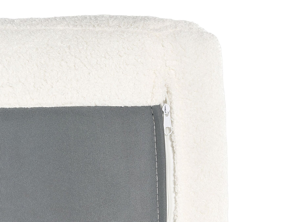 Corner Sofa Bed SIRO Boucle Off-White with Storage 3 Seater Right Hand
