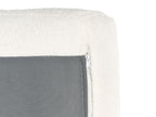 Corner Sofa Bed SIRO Boucle Off-White with Storage 3 Seater Right Hand