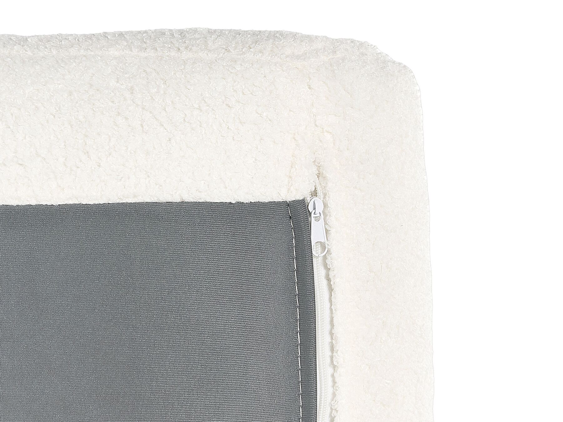 Corner Sofa Bed SIRO Boucle Off-White with Storage 3 Seater Right Hand