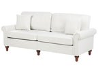 3 Seater Fabric Sofa White GINNERUP