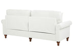 3 Seater Fabric Sofa White GINNERUP