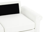 3 Seater Fabric Sofa White GINNERUP