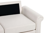 2 Seater Fabric Sofa Beige GINNERUP