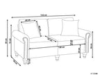 2 Seater Fabric Sofa Beige GINNERUP