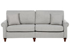 3 Seater Fabric Sofa Light Grey GINNERUP