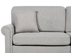 3 Seater Fabric Sofa Light Grey GINNERUP