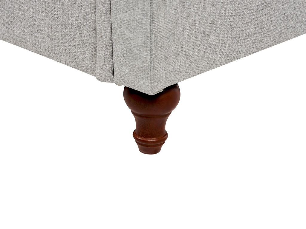 3 Seater Fabric Sofa Light Grey GINNERUP