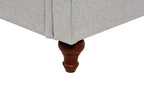 3 Seater Fabric Sofa Light Grey GINNERUP