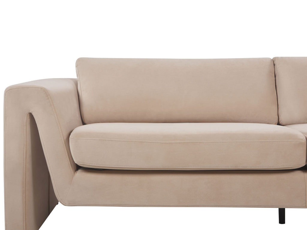 Velvet Sofa Beige MAUNU