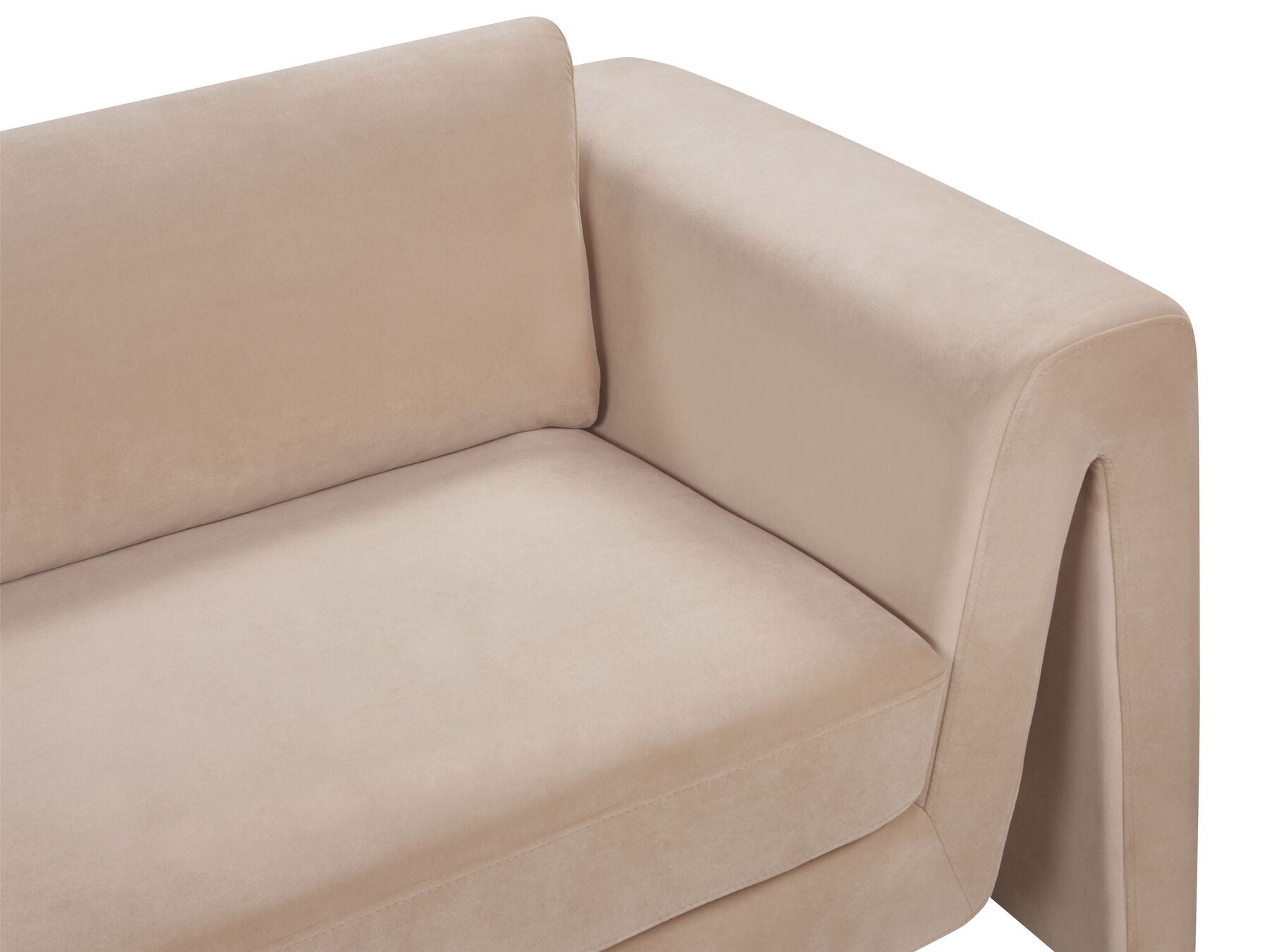 Velvet Sofa Beige MAUNU