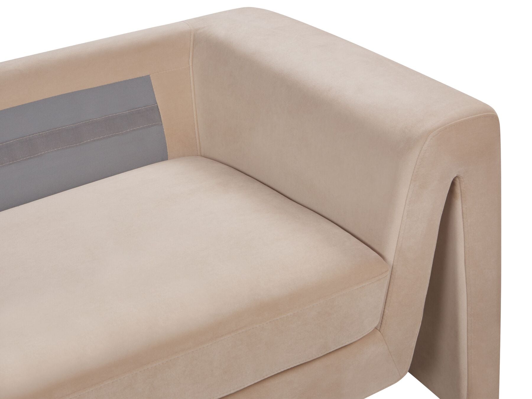Velvet Sofa Beige MAUNU