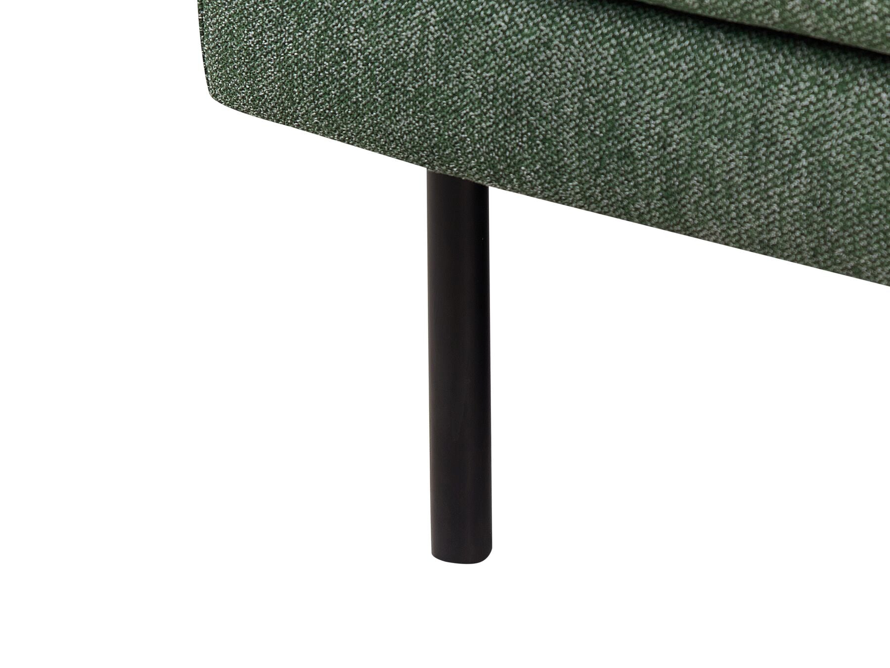 Corner Sofa BREDA Fabric Dark Green 2 Seater Left Hand