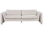 Velvet Sofa Light Beige MAUNU