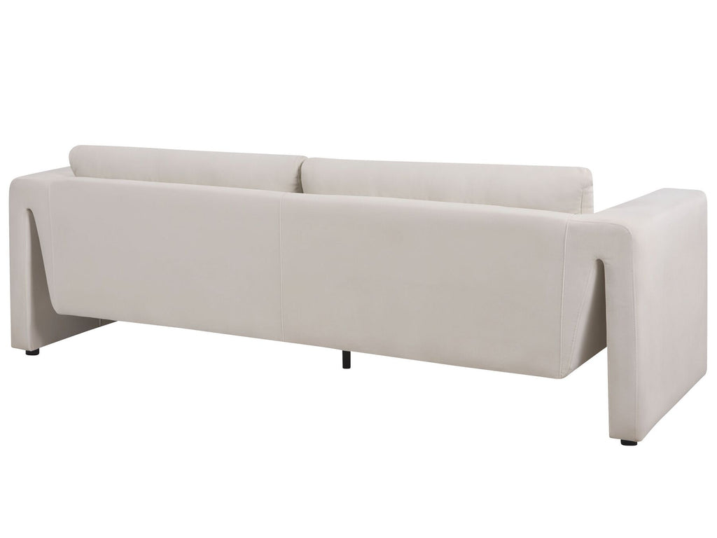 Velvet Sofa Light Beige MAUNU