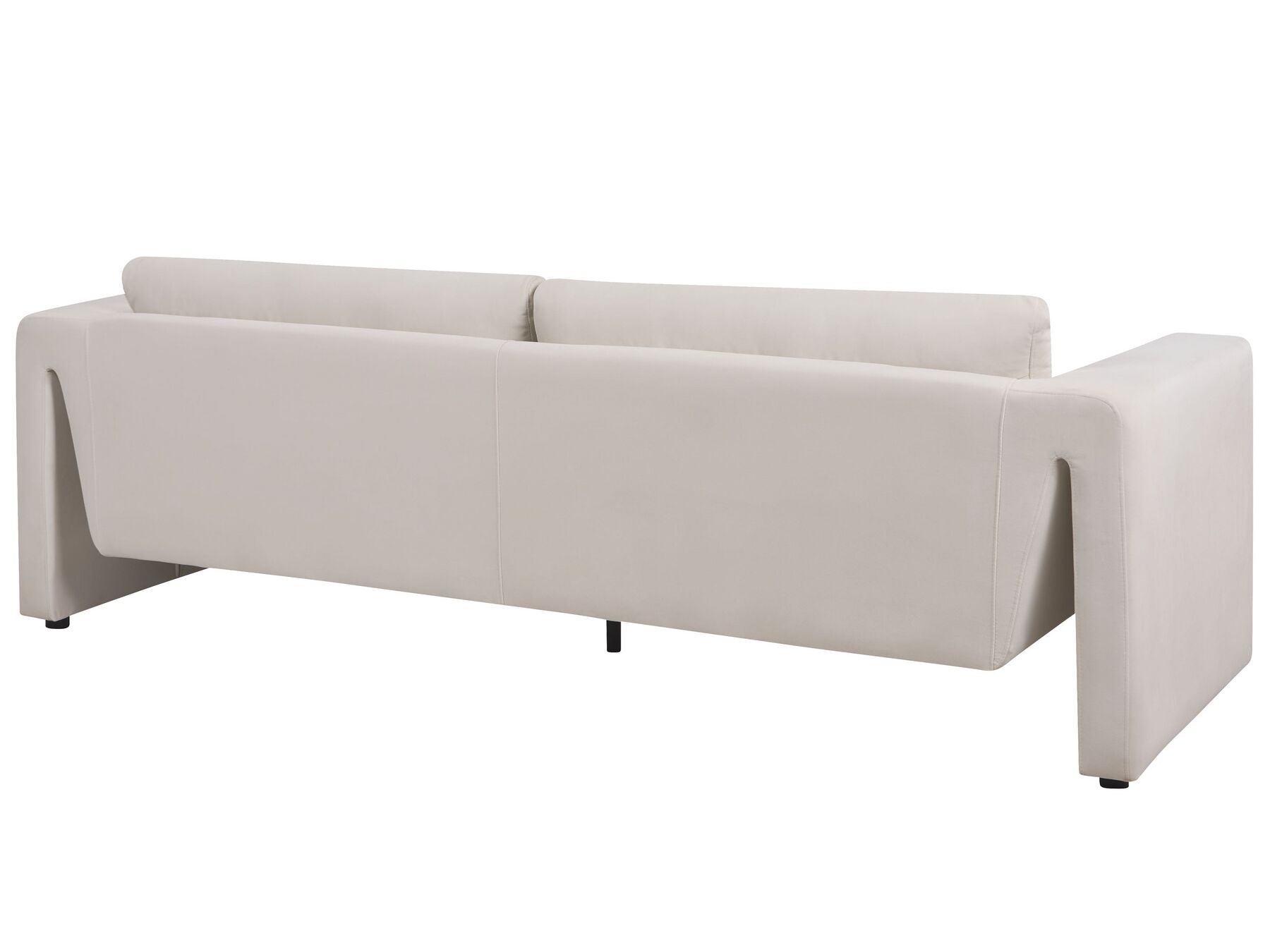 Velvet Sofa Light Beige MAUNU