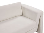 Velvet Sofa Light Beige MAUNU