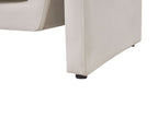 Velvet Sofa Light Beige MAUNU