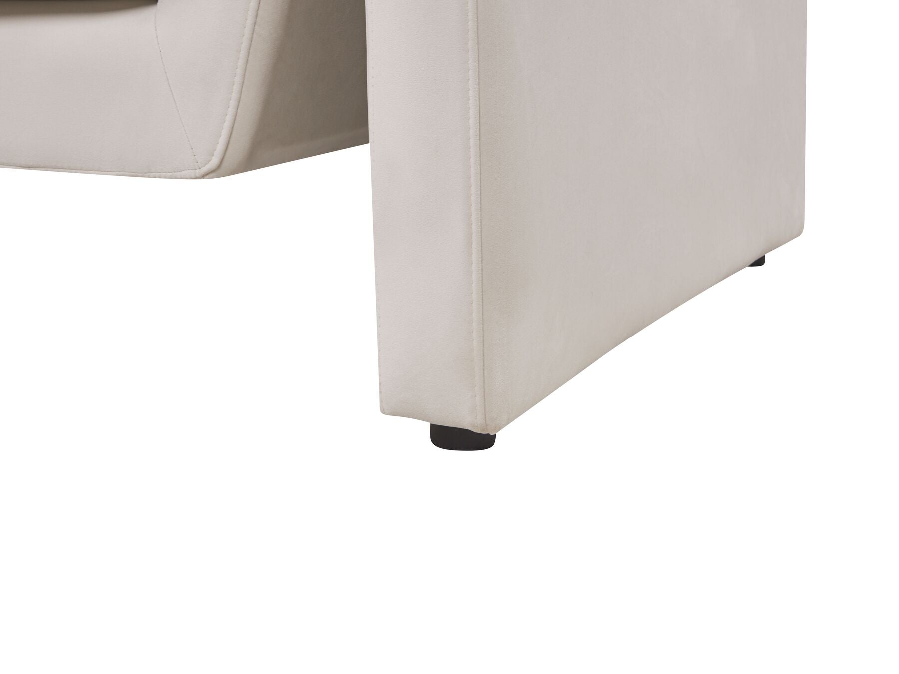 Velvet Sofa Light Beige MAUNU