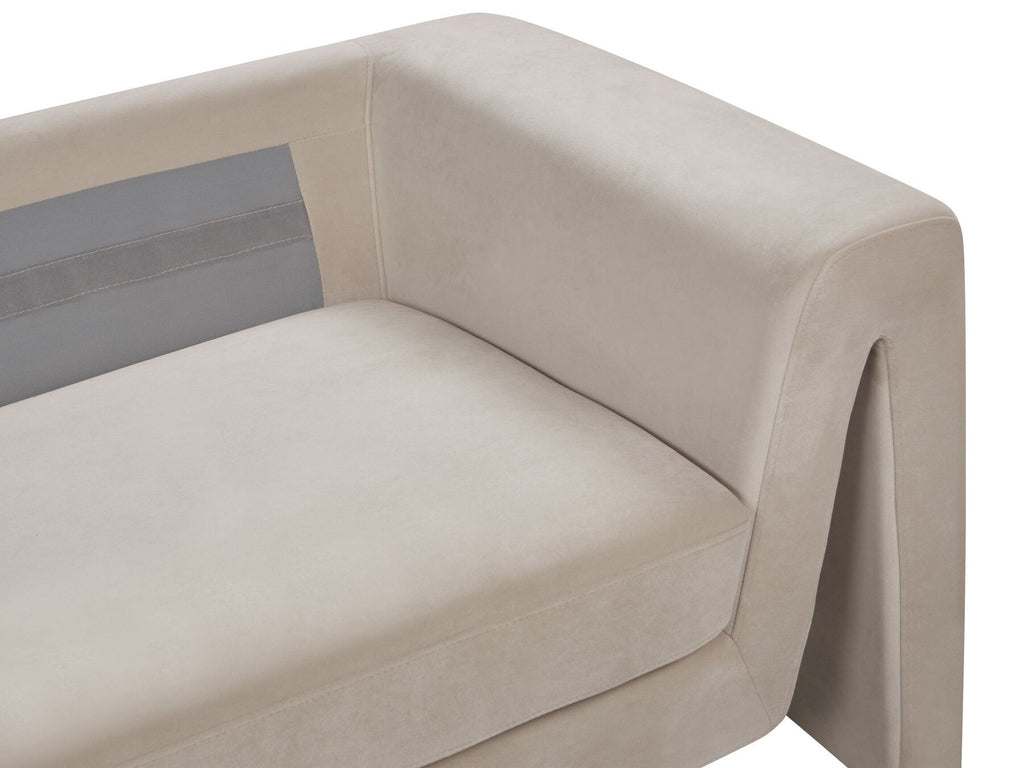 Velvet Sofa Taupe MAUNU