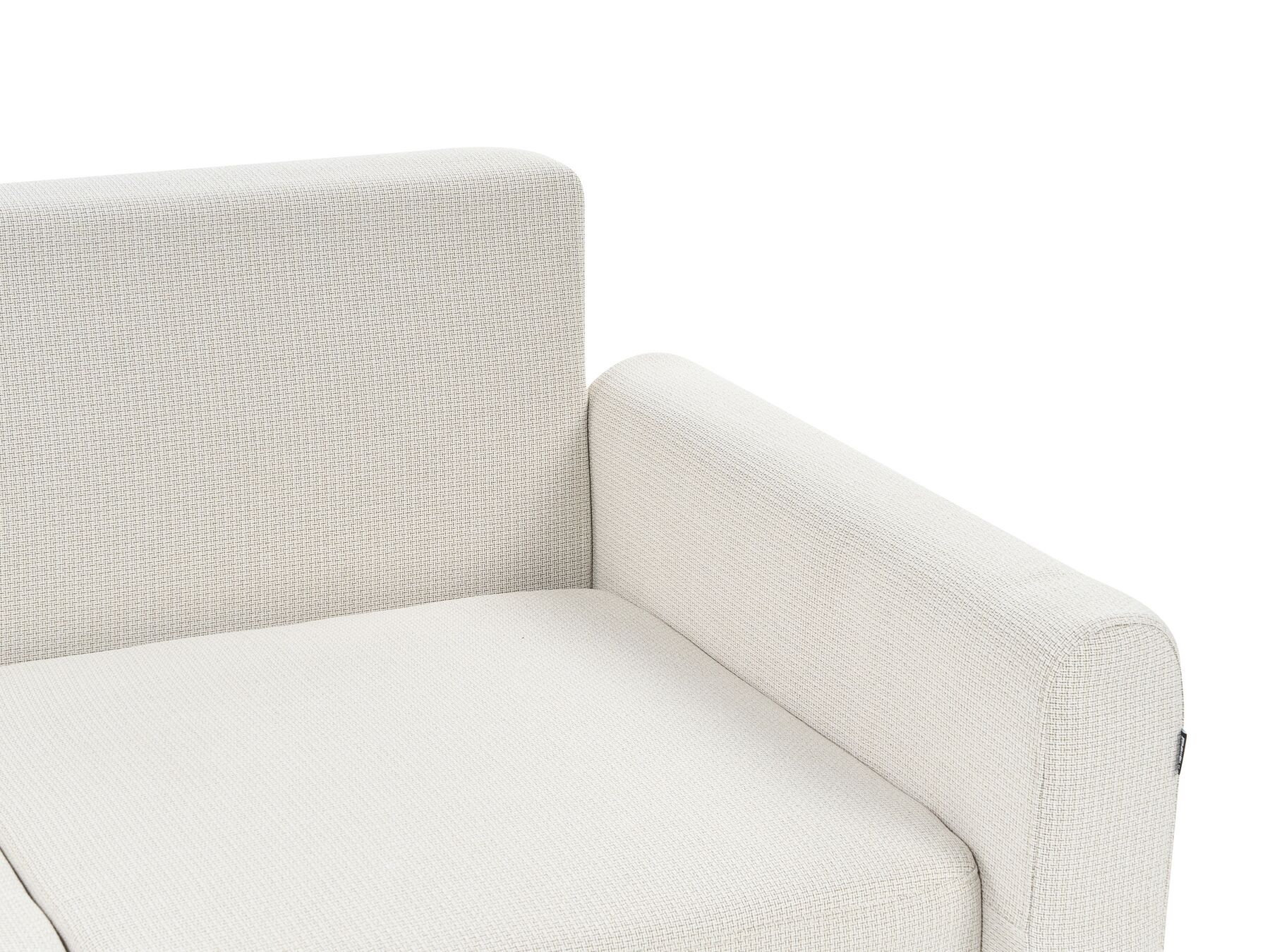 Corner Sofa Bed SIRO Fabric Light Beige with Storage 3 Seater Right Hand