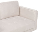 2 Seater Fabric Sofa Beige NURMO