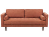 3 Seater Fabric Sofa Golden Brown