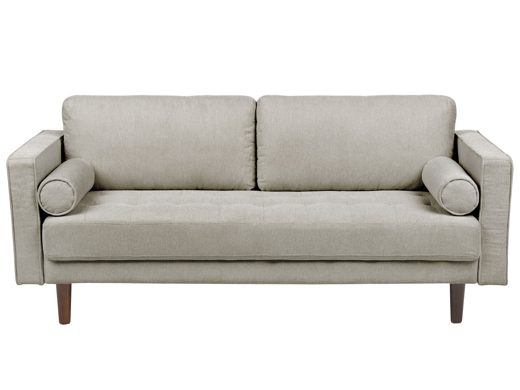 3 Seater Fabric Sofa Taupe NURMO