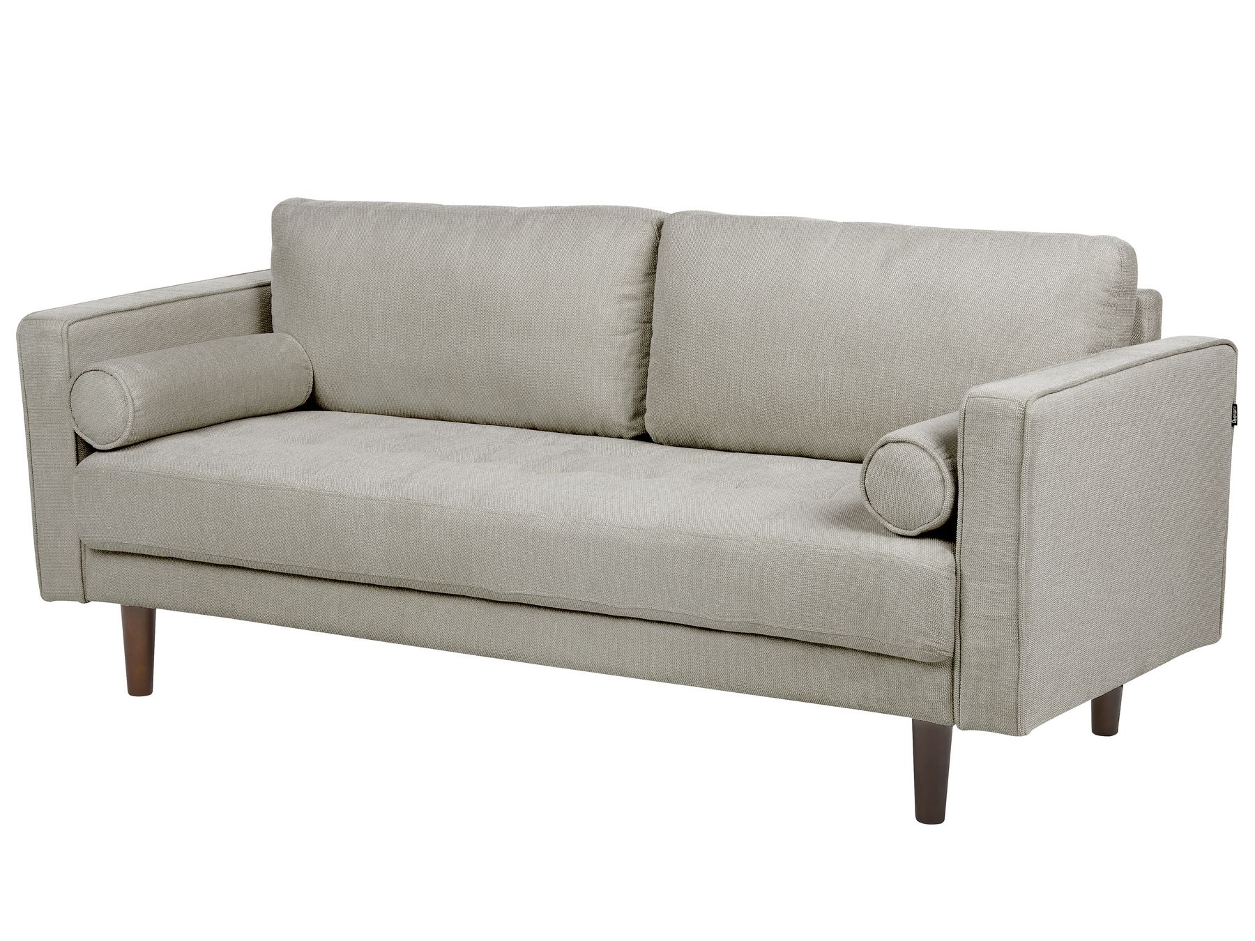 3 Seater Fabric Sofa Taupe NURMO