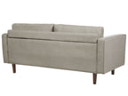 3 Seater Fabric Sofa Taupe NURMO
