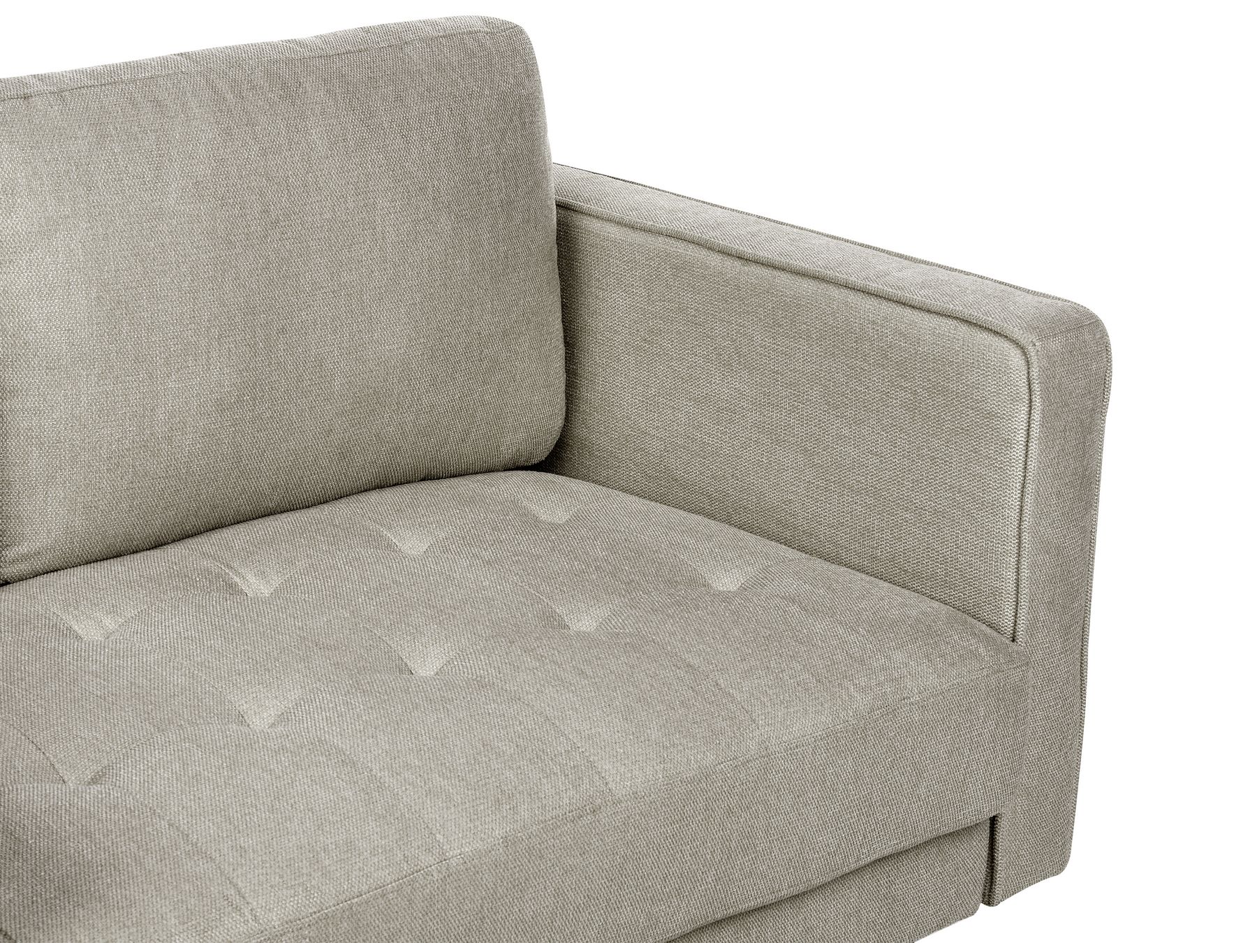 3 Seater Fabric Sofa Taupe NURMO