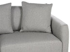 3 Seater Fabric Sofa with Ottoman Light Grey SIGTUNA