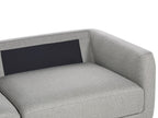 3 Seater Fabric Sofa with Ottoman Light Grey SIGTUNA