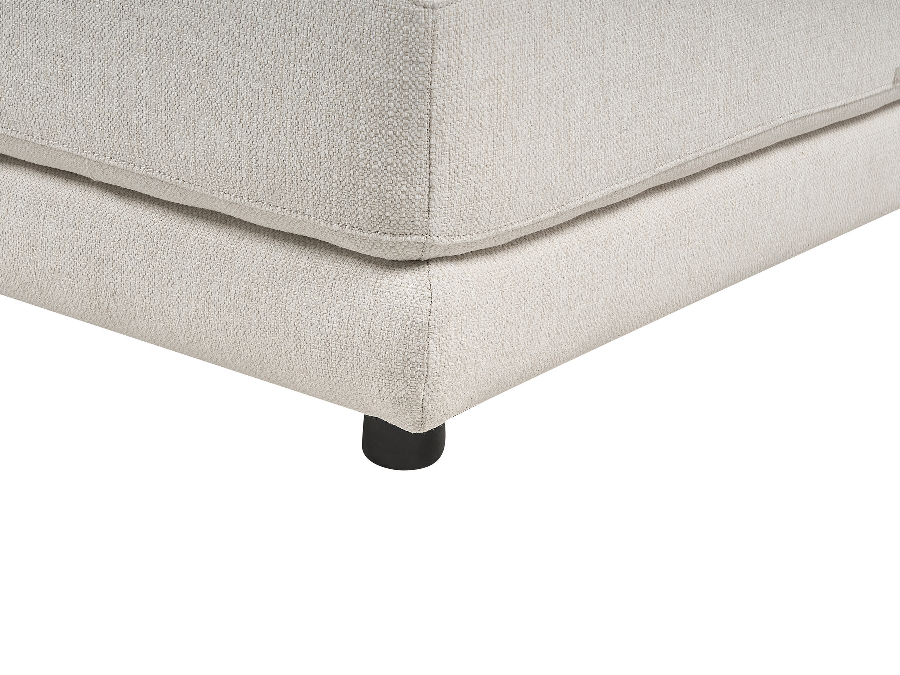 3 Seater Fabric Sofa with Ottoman Off-White SIGTUNA