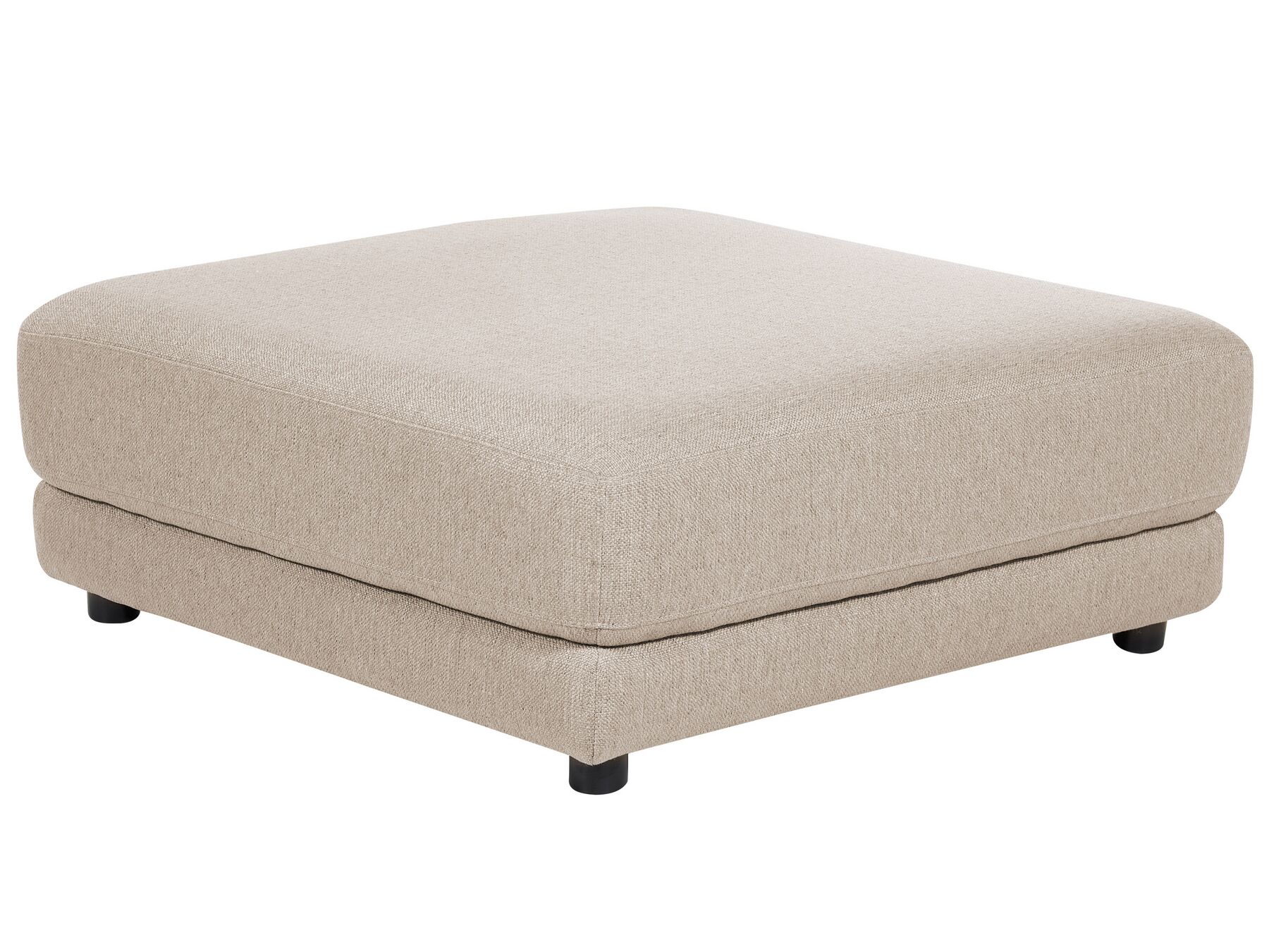 3 Seater Fabric Sofa with Ottoman Beige SIGTUNA