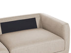 3 Seater Fabric Sofa with Ottoman Beige SIGTUNA