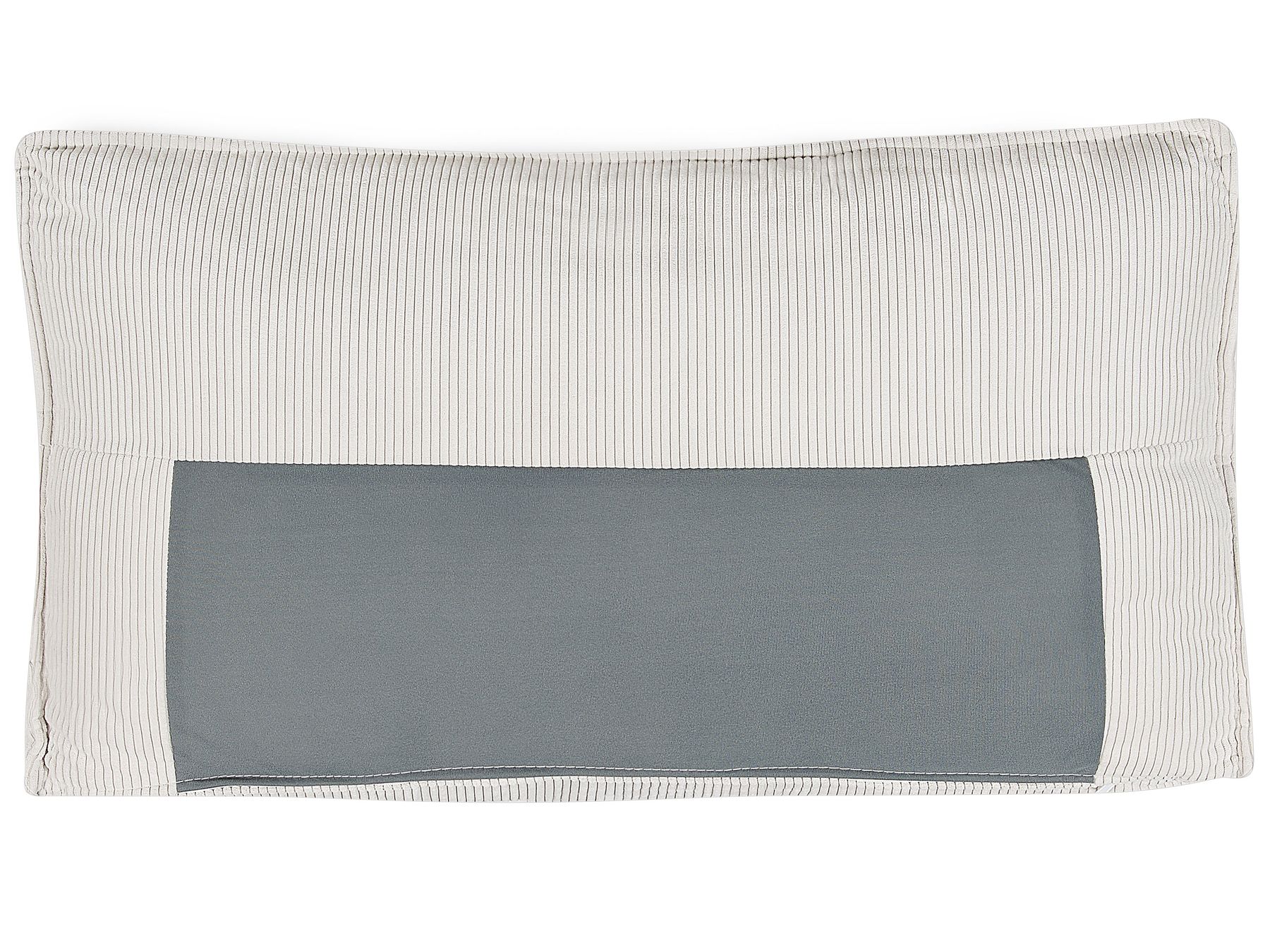 Corner Sofa Bed ABACKA Corduroy Off-White 3 Seater Right Hand