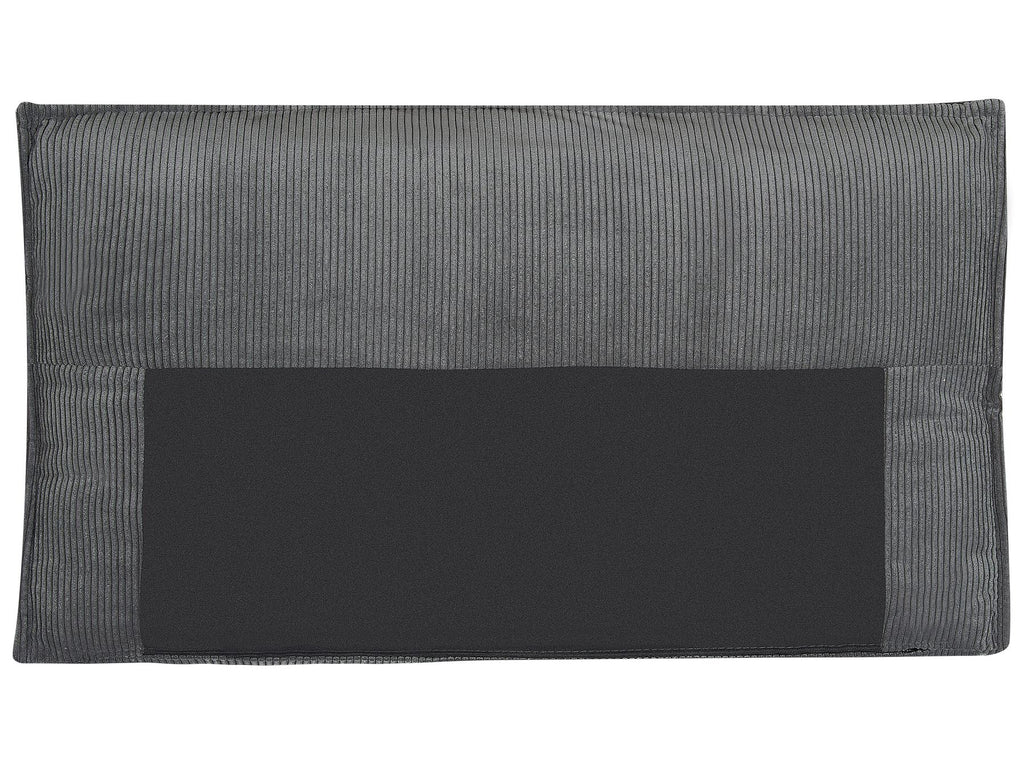 Corner Sofa Bed ABACKA Corduroy Graphite Grey 3 Seater Right Hand