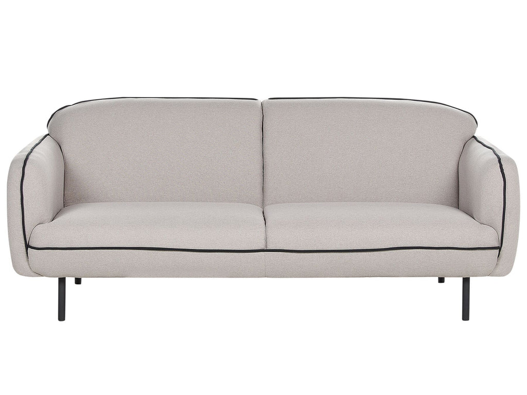 Fabric Sofa with Ottoman Light Grey TONSBERG